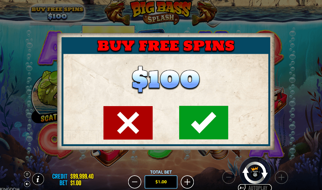 Big Bass Splash Buy Free Spins